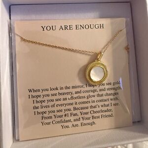 “YOU ARE ENOUGH” NECKLACE